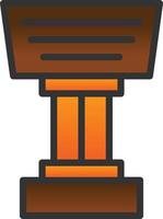 Stand Vector Icon Design