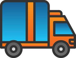 Delivery Truck Vector Icon Design