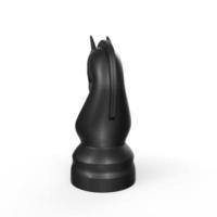 Chess objects isolated on background photo