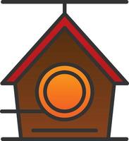 Bird House Vector Icon Design