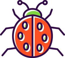 Ladybug Vector Icon Design