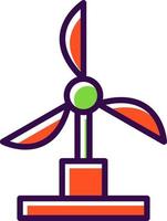 Windmill Vector Icon Design