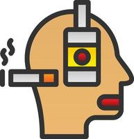 Alcoholism Vector Icon Design