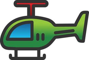 Helicopter Vector Icon Design