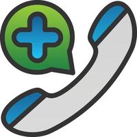 Emergency Call Vector Icon Design