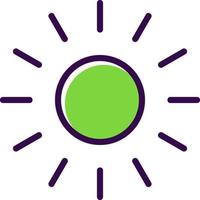 Sunlight Vector Icon Design