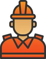 Firefighter Vector Icon Design
