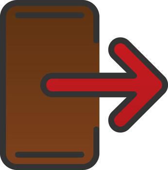 Exit Vector Icon Design