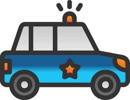 diseño de icono de vector de coche de policía