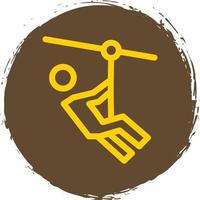 Zipline Vector Icon Design