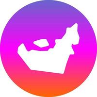 diseño de icono de vector de mapa de dubai