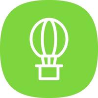 Hot Air Balloon Vector Icon Design