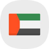 Dubai Flag Vector Icon Design