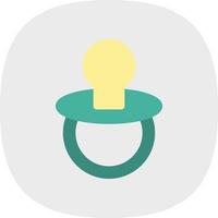 Pacifier Vector Icon Design