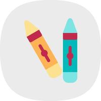 diseño de icono de vector de crayones