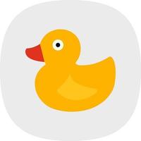 Rubber Duck Vector Icon Design