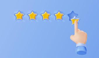 Service rating, customer feedback concept vector