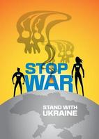 Stop War ukraine russia conflict vector