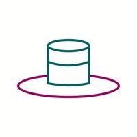 Unique Hat Vector Line Icon
