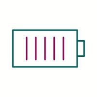 Unique Charging Cell Vector Line Icon