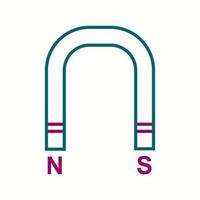 Unique Magnet Vector Line Icon
