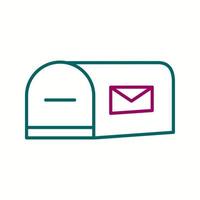 Unique Letterbox Vector Line Icon