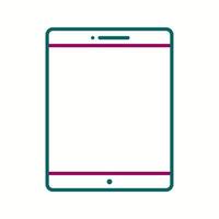 Unique Tablet Vector Line Icon