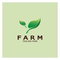 Farm  agriculture organic  logo design illustration of agriculture business, crop field, pasture, milk, Design Concept, Creative Symbol, Icon,Template vector