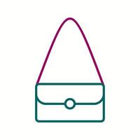 Unique Shoulder Bag Vector Line Icon