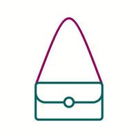 Unique Shoulder Bag Vector Line Icon