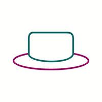 Unique Hat Vector Line Icon