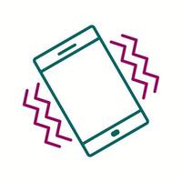 Unique Vibration Mode Vector Line Icon