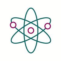 Unique Atomic Structure II Vector Line Icon