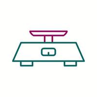 Unique Measuring Scale Vector Line Icon