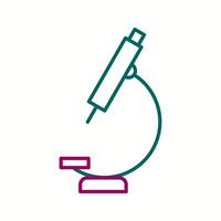 Unique Microscope Vector Line Icon