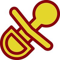 Pacifier Vector Icon Design