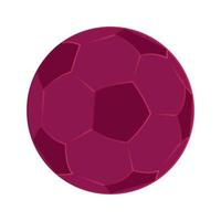 balón de fútbol vectorial sobre fondo blanco. Ilustración vectorial sobre fondo blanco vector