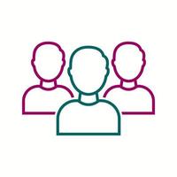Beautiful Teamwork Vector line icon