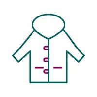 Unique Warm Jacket Vector Line Icon