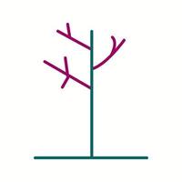 Unique Autumn Tree Vector Line Icon