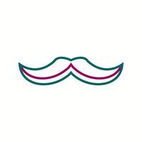 Unique Moustache Vector Line Icon