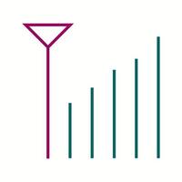 Unique Signal Vector Line Icon