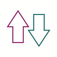 Unique Data Connection Vector Line Icon