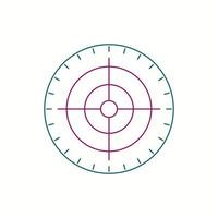 Beautiful Target line icon vector
