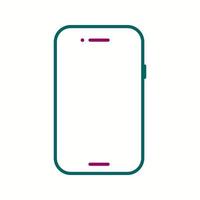 Unique Smartphone Line Vector Icon