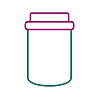Unique Jam Bottle Vector Line Icon
