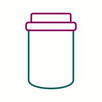 Unique Jam Bottle Vector Line Icon