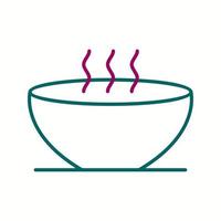 Unique Hot Soup Vector Line Icon