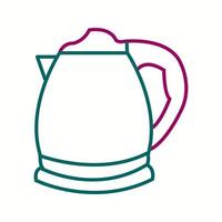 Unique Kettle Line Vector Icon
