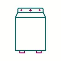 Unique Washing Machine Line Vector Icon